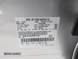 2019 Ford Edge SEL with VIN 2FMPK3J90KBB13368, listed as a IAAI auction lot 42150233 with 48,008 mi miles and . Bid and sale history available at DreamBid. Image 9.
