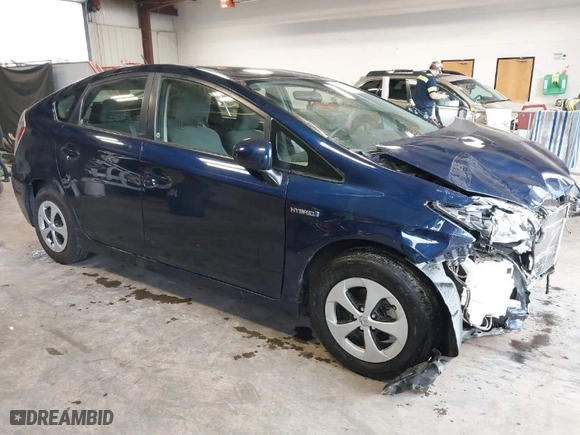 2012 Toyota Prius One with VIN JTDKN3DU1C1544126, listed as a IAAI auction lot 41896219 with 75,859 mi miles. Bid and sale history available at carsss.com. Image 1.