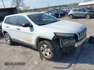 2014 Jeep Cherokee Sport with VIN 1C4PJMAB5EW171799, listed as a IAAI auction lot 41979110 with 155,851 mi miles. Bid and sale history available at carsss.com. Image 1.