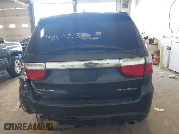 2013 Dodge Durango Citadel with VIN 1C4SDJET2DC529573, listed as a IAAI auction lot 42192878 with 217,445 mi miles and . Bid and sale history available at DreamBid. Image 16.