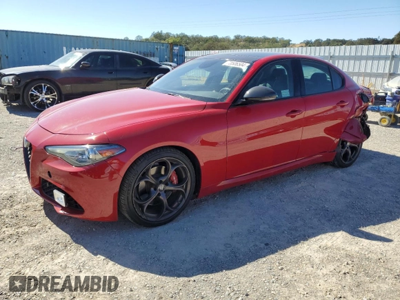 2018 Alfa Romeo Giulia Ti Sport with VIN ZARFAECN2J7596268, listed as a Copart auction lot 73506504 with 69,088 mi miles and Salvage Title. Bid and sale history available at carsss.com. Image 1.