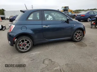 2014 FIAT 500 Sport with VIN 3C3CFFBR8ET195256, listed as a Copart auction lot 71742054 with 62,421 mi miles and Salvage Title. Bid and sale history available at carsss.com. Image 3.