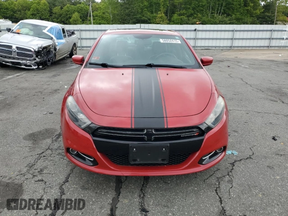 2014 Dodge Dart GT with VIN 1C3CDFEB0ED918902, listed as a Copart auction lot 58052415 with 62,167 mi miles and Salvage title. Bid and sale history available at DreamBid. Image 5.