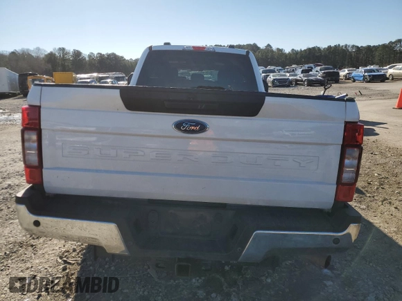 2020 Ford F-250 XL with VIN 1FT7X2A61LED40080, listed as a Copart auction lot 88605525 with 137,972 mi miles and Salvage title. Bid and sale history available at DreamBid. Image 6.
