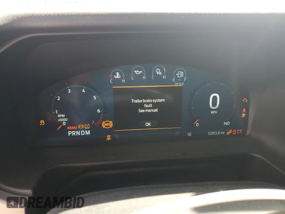 2023 Ford Bronco Raptor with VIN 1FMEE5JRXPLB07725, listed as a Copart auction lot 48746035 with 52,813 mi miles and Salvage Title. Bid and sale history available at DreamBid. Image 9.