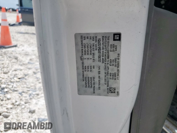 2014 Chevrolet Express Passenger LT с VIN 1GAZG1FGXE1106737, выставлен на аукционе Copart как лот 62956805 с пробегом 267 908 миль миль и Чистый • Clean title. История ставок и продаж доступна на DreamBid. Изображение 13.