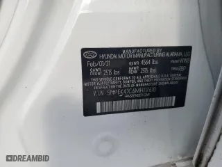 2021 Hyundai Sonata N Line with VIN 5NPEK4JC6MH117610, listed as a Copart auction lot 45111815 with 40,506 mi miles and Salvage Title. Bid and sale history available at carsss.com. Image 13.