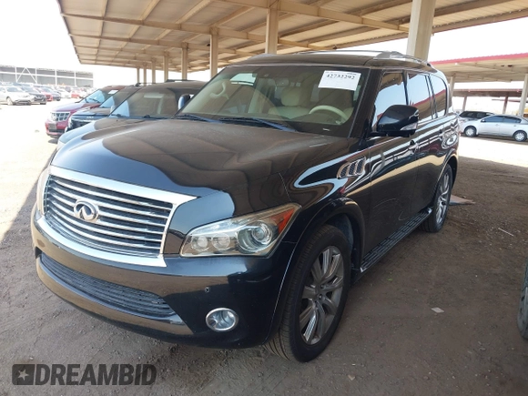 2012 Infiniti QX56 7-passenger with VIN JN8AZ2NF8C9518509, listed as a IAAI auction lot 42732292 with 165,844 mi miles and . Bid and sale history available at DreamBid. Image 17.