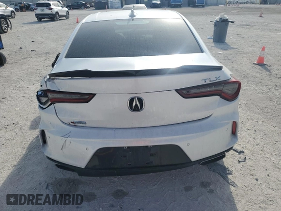 2021 Acura TLX w/A-Spec Package with VIN 19UUB5F50MA008550, listed as a Copart auction lot 50493025 with 45,073 mi miles and Non Repairable. Bid and sale history available at carsss.com. Image 6.