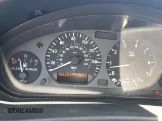 1997 BMW 3-Series 328IC with VIN WBABK832XVET96413, listed as a Copart auction lot 47806025 with 66,051 mi miles and Salvage Title. Bid and sale history available at carsss.com. Image 9.
