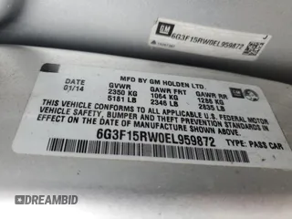 2014 Chevrolet SS z VIN 6G3F15RW0EL959872, wystawiony jako Copart lot #51629965 z przebiegiem 75 309 mil mil oraz Czysty tytuł • Clean title. Historia ofert i sprzedaży dostępna na DreamBid. Obrazek 12.