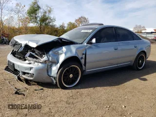 2002 Audi A6 with VIN WAULD64B42N036065, listed as a Copart auction lot 86637814 with 134,654 mi miles and Salvage Title. Bid and sale history available at carsss.com. Image 1.