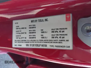 2018 Tesla Model 3 Long Range Battery with VIN 5YJ3E1EB5JF146184, listed as a IAAI auction lot 41808346 with 97,496 mi miles and . Bid and sale history available at DreamBid. Image 9.