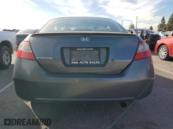 2010 Honda Civic Cpe LX with VIN 2HGFG1B63AH524643, listed as a Copart auction lot 54616325 with 0 mi miles and Salvage Title. Bid and sale history available at carsss.com. Image 6.