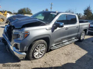 2021 GMC Sierra 1500 SLT with VIN 3GTU9DED7MG418633, listed as a Copart auction lot 43560265 with 50,645 mi miles and Non Repairable. Bid and sale history available at carsss.com. Image 1.