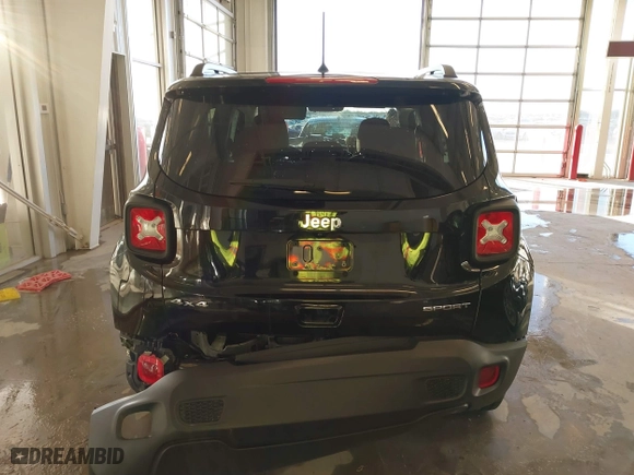2019 Jeep Renegade Sport with VIN ZACNJBAB9KPJ95900, listed as a IAAI auction lot 41018209 with 70,511 mi miles. Bid and sale history available at carsss.com. Image 17.