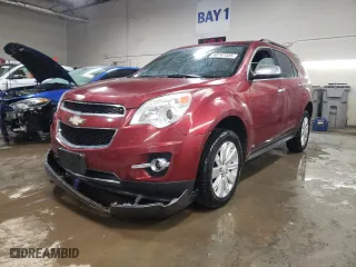 2010 Chevrolet Equinox LTZ with VIN 2CNALFEW0A6229293, listed as a Copart auction lot 48747335 with 0 mi miles and Salvage Title. Bid and sale history available at carsss.com. Image 1.