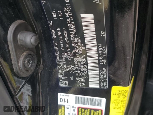 2015 Toyota Sienna LE AAS with VIN 5TDKK3DC2FS568474, listed as a Copart auction lot 64346825 with 77,813 mi miles and Clean title. Bid and sale history available at DreamBid. Image 13.