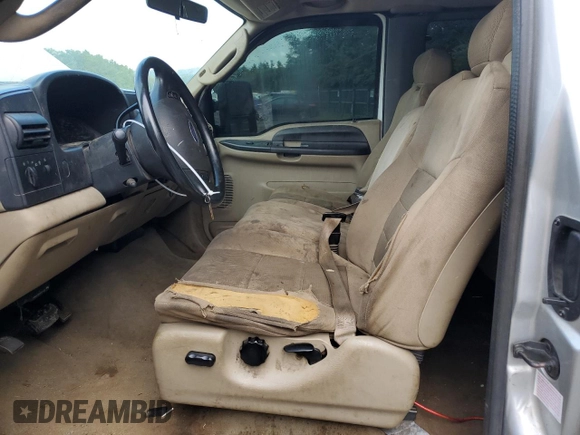 2005 Ford Super Duty F-250 XL with VIN 1FTSX21P15EA43770, listed as a Copart auction lot 65892814 with 136,698 mi miles and Salvage Title. Bid and sale history available at carsss.com. Image 7.