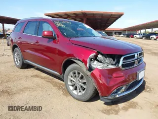 2018 Dodge Durango SXT with VIN 1C4RDJAG6JC340850, listed as a IAAI auction lot 41985210 with 111,448 mi miles and . Bid and sale history available at DreamBid. Image 1.