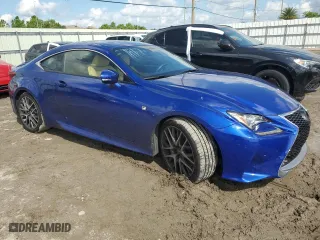 2016 Lexus RC 350 with VIN JTHHE5BC6G5011881, listed as a Copart auction lot 73842414 with 0 mi miles and Salvage Title. Bid and sale history available at carsss.com. Image 4.