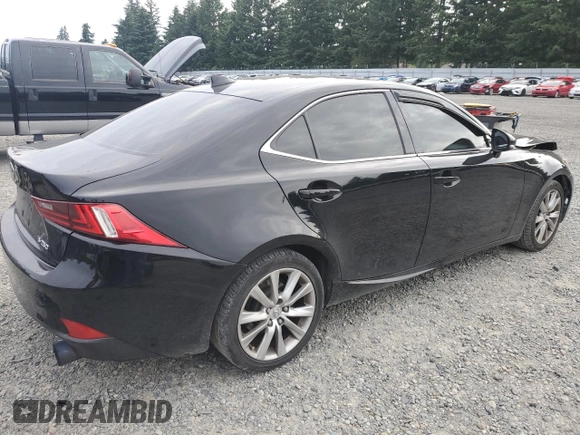 2014 Lexus IS 250 with VIN JTHBF1D28E5039162, listed as a Copart auction lot 62183525 with 120,489 mi miles and Salvage title. Bid and sale history available at DreamBid. Image 3.