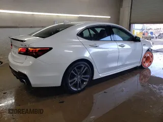 2019 Acura TLX w/A-Spec Pkg with VIN 19UUB1F62KA002053, listed as a Copart auction lot 46813715 with 64,280 mi miles and Salvage title. Bid and sale history available at DreamBid. Image 3.