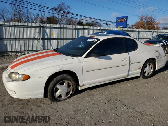 2001 Chevrolet Monte Carlo SS with VIN 2G1WX15K419260424, listed as a Copart auction lot 82469754 with 0 mi miles and Non Repairable. Bid and sale history available at carsss.com. Image 1.