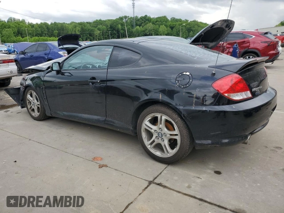 2006 Hyundai Tiburon GT z VIN KMHHN65F66U215304, wystawiony jako Copart lot #56141635 z przebiegiem 149 118 mil mil oraz Szkoda całkowita • Salvage title. Historia ofert i sprzedaży dostępna na DreamBid. Obrazek 2.