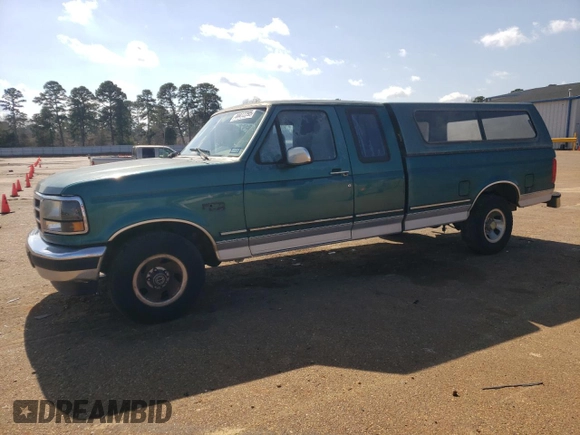 1996 Ford F-150 with VIN 1FTEX15H5TKA45899, listed as a Copart auction lot 44412295 with 225,651 mi miles and Salvage Title. Bid and sale history available at carsss.com. Image 1.