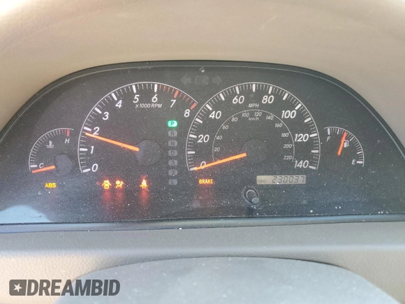 2005 Toyota Camry LE with VIN JTDBF32K750162268, listed as a Copart auction lot 53074715 with 230,037 mi miles and Salvage Title. Bid and sale history available at DreamBid. Image 9.