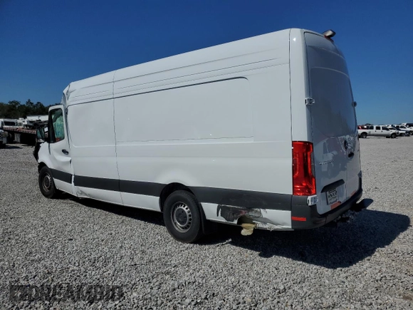2024 Mercedes-Benz Sprinter Cargo with VIN W1Y4NDHY3RT186659, listed as a Copart auction lot 46094265 with Not Provided miles and Non Repairable. Bid and sale history available at carsss.com. Image 2.