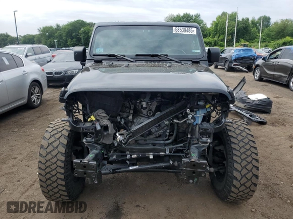 2022 Jeep Wrangler Unlimited Willys with VIN 1C4HJXDN4NW130060, listed as a Copart auction lot 58539485 with 39,930 mi miles and Salvage title. Bid and sale history available at DreamBid. Image 5.