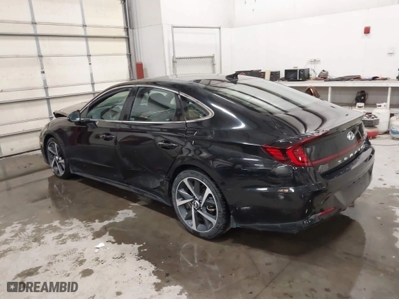 2022 Hyundai Sonata SEL Plus with VIN 5NPEJ4J27NH133844, listed as a IAAI auction lot 41006791 with 53,313 mi miles. Bid and sale history available at carsss.com. Image 3.