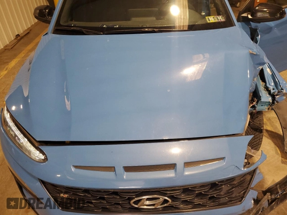2022 Hyundai Kona N Line with VIN KM8K3CA34NU902544, listed as a Copart auction lot 58210315 with 57,899 mi miles and Salvage title. Bid and sale history available at DreamBid. Image 11.