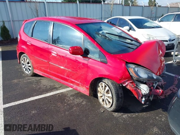 2012 Honda Fit Sport with VIN JHMGE8H59CC021056, listed as a IAAI auction lot 41916405 with 1 mi miles. Bid and sale history available at carsss.com. Image 1.