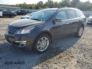 2015 Chevrolet Traverse LT with VIN 1GNKRGKD7FJ243824, listed as a Copart auction lot 62198825 with 116,459 mi miles and Salvage title. Bid and sale history available at DreamBid. Image 1.