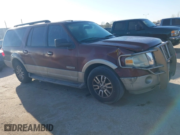 2007 Ford Expedition Max Eddie Bauer с VIN 1FMFK17577LA19340, выставлен на аукционе IAAI как лот 41743001 с пробегом 218 768 миль миль и . История ставок и продаж доступна на DreamBid. Изображение 1.