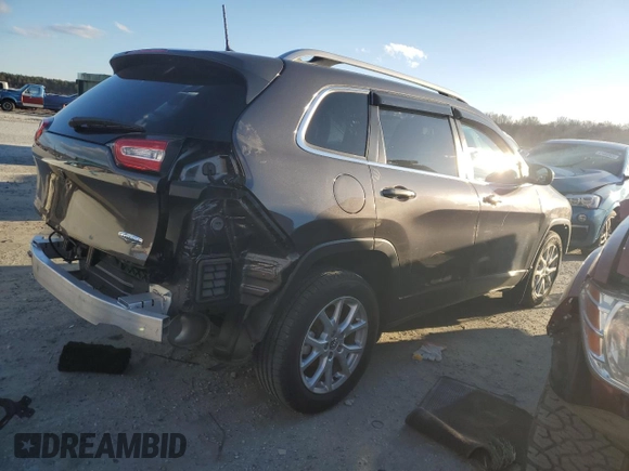 2018 Jeep Cherokee Latitude Plus with VIN 1C4PJLLB1JD510183, listed as a Copart auction lot 85849904 with 86,787 mi miles and Salvage Title. Bid and sale history available at DreamBid. Image 3.