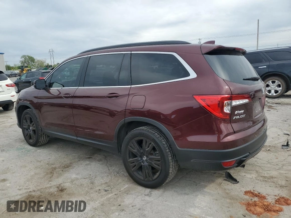 2022 Honda Pilot Special Edition with VIN 5FNYF6H26NB084442, listed as a Copart auction lot 52899755 with 53,627 mi miles and Salvage Title. Bid and sale history available at carsss.com. Image 2.