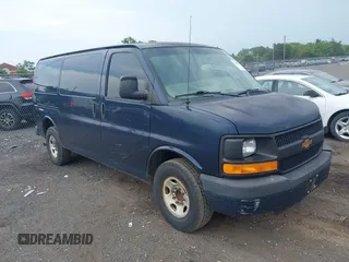 2013 Chevrolet Express Cargo with VIN 1GCWGFCA6D1168299, listed as a IAAI auction lot 42438184 with 264,740 mi miles and . Bid and sale history available at DreamBid. Image 1.