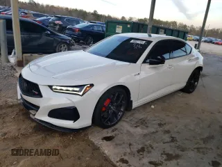2022 Acura TLX Type S w/Performance Tire with VIN 19UUB7F98NA002012, listed as a Copart auction lot 88031105 with 13,214 mi miles and Salvage Title. Bid and sale history available at carsss.com. Image 1.