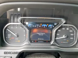 2020 GMC Sierra 1500 Denali z VIN 1GTU9FEL3LZ194035, wystawiony jako Copart lot #57321105 z przebiegiem 52 469 mil mil oraz Szkoda całkowita • Salvage title. Historia ofert i sprzedaży dostępna na DreamBid. Obrazek 9.