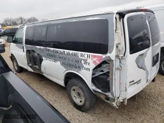 2010 Chevrolet Express Passenger LT with VIN 1GA2G1DG6A1147607, listed as a Copart auction lot 43551925 with 69,611 mi miles and Salvage Title. Bid and sale history available at carsss.com. Image 2.