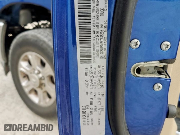 2020 Ram 2500 Big Horn с VIN 3C6UR5DJ9KG645260, выставлен на аукционе Copart как лот 61602825 с пробегом 44 409 миль миль и Списание • Salvage title. История ставок и продаж доступна на DreamBid. Изображение 12.