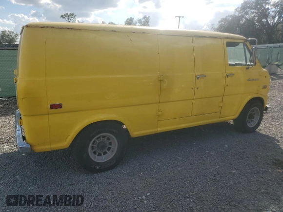 1974 Ford Econoline Cargo with VIN E24GHV40348, listed as a Copart auction lot 78086984 with 97,011 mi miles and Non Repairable. Bid and sale history available at DreamBid. Image 3.