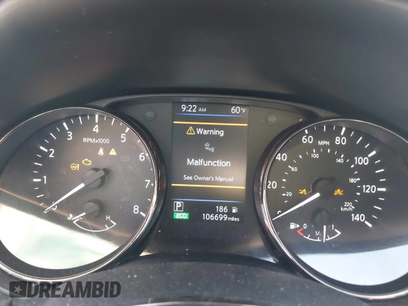 2019 Nissan Rogue SV with VIN JN8AT2MT4KW255007, listed as a IAAI auction lot 42066613 with 106,699 mi miles and . Bid and sale history available at DreamBid. Image 7.