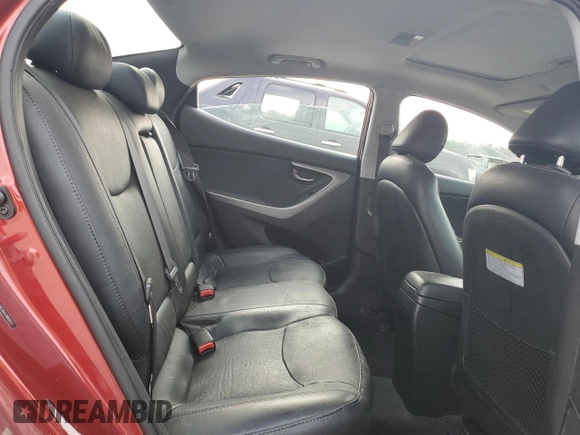 2013 Hyundai Elantra Limited with VIN 5NPDH4AEXDH396023, listed as a Copart auction lot 49030115 with 107,419 mi miles and Salvage Title. Bid and sale history available at DreamBid. Image 10.