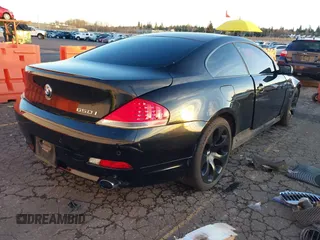 2007 BMW 6 Series 650i with VIN WBAEH13587CR51693, listed as a IAAI auction lot 41242717 with 219,742 mi miles. Bid and sale history available at carsss.com. Image 4.