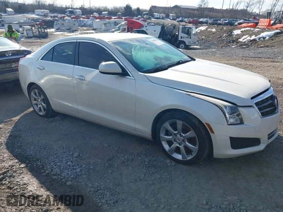 2014 Cadillac ATS Standard RWD with VIN 1G6AA5RX3E0163203, listed as a IAAI auction lot 41294865 with 183,083 mi miles. Bid and sale history available at carsss.com. Image 1.